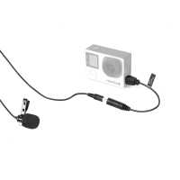 Comica V01gp Lavalier Microphone Clip On Omni Directional Condenser Mic For Gopro Hero 3 3 Plus 4 With Wind Muff