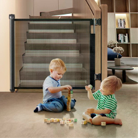 Safety gate 0 140cm one hand operation lock 0 180° stair gate dog gate baby stair gate retractable door extendable