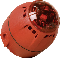 ComPro Combi signaalgever LED Chiasso Razor Rood Flitslicht, Continu geluid 12 V/DC, 24 V/DC 100 dB