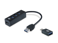 Conceptronic HUBBIES04B USB 3.2 Gen 1 hub 4 poorten Zwart