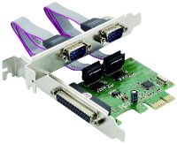 Conceptronic SPC01G 1 + 2 poorten Seriële/parallelle interfacekaart PCI Express, Parallel (IEEE 1284), Serieel (9 pol.) PCIe