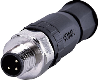 Conec 42 00009 Sensor/actuator connector, niet geassembleerd M8 Aantal polen (sensoren): 3 Stekker, recht 1 stuk(s)