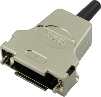Connfly DS1047 03 15M2BS D sub behuizing Aantal polen: 15 Kunststof, gemetalliseerd 180 ° 1 stuk(s)