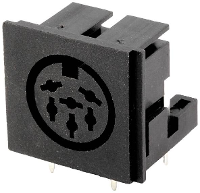 Connfly DS1093 07 BN60X Inbouwbus Bus, inbouw horizontaal Aantal polen: 6 Zwart 1 stuk(s) Tray