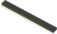 Connfly Female header (standaard) Aantal rijen: 1 Aantal polen per rij: 1 DS1065 01 1*1S8BV 1 stuk(s)