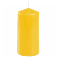 Stompkaars in het goudgeel   10 x 5 cm   Home basics sfeer kaarsen   dikke kaarsen