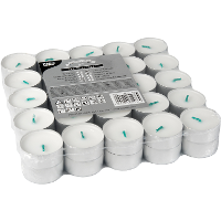 Waxinelichtjes   50x st   3,7 cm   4 branduren   stearine   theelichtjes   kaarsjes