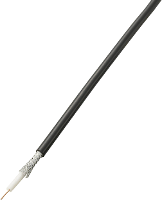 Conrad Components 1390133 Coaxkabel Buitendiameter: 5.90 Mm RG59 25 dB Zwart 10 m