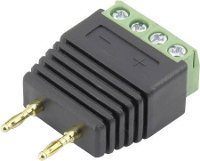 Conrad Components 93013c1127 Laboratoriumstekker Stekker, recht Stift Ø: 2 mm Zwart 1 stuk(s)