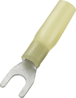 Conrad Components 93014c265 Vorkkabelschoen Met krimpkous 4 mmÂ² 6 mmÂ² Gat diameter=5.2 Mm Deels geÃ¯soleerd Geel 30 stuks