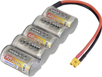 Conrad energy NiMH accupack 6 V 3700 mAh Aantal cellen: 5 Side by Side XT30