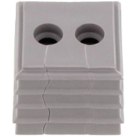 CONTA CLIP KDS DE 2X5 6 GR Afdichtingselement Met trekontlasting Klem Ø (max.) 6 Mm Thermoplastisch elastomeer Grijs 10 stuk(s)