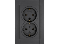 Contactdoos Kopp 929515083 2 Voudig Inbouw Athenis Antraciet