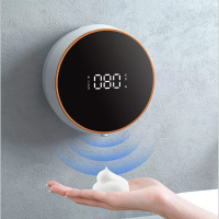 Contactloze automatische schuimzeepdispenser tijd temperatuurdisplay USB opladen automatische detectie vloeibare zeepdis