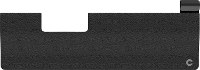 Contour Design WR für RollerMouse Pro Extended Gel polssteun Zwart