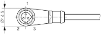 Contrinex 623 000 940 Aansluitkabel S13 3FUW 020 1 stuk(s)
