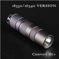 Convoy S2+ 18350/16340 Version 7135x4 3/5modes Led Flashlight