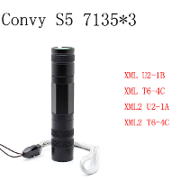 Convoy S5 7135 X 3 3/5 Modes 2groups Edc Led Flashlight
