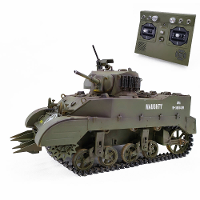 COOLBANK M5A1 1/16 2.4G RC tankgeluid terugslag Schietgesimuleerde voertuigenmodellen RTR speelgoed
