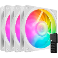 Cooler Master CooMas Mobius 120P ARGB 3 Pack White