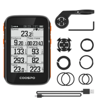 Coospo BC200 Draadloze Fietscomputer 2.6 Inch LCD Achtergrondverlichting Scherm Bluetooth5.0 ANT+ APP Synchronisatie GPS