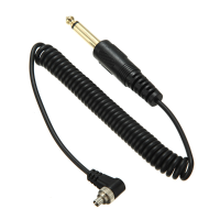 Copper Male Pc To 6.35Mm Plug Sync Cable For Studio Strobe Flash Light