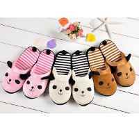Coral Velvet Cute Soft Anti Slip Panda Home Slippers Shoes
