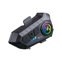 Coralme Y10 Motorcycle Helmet Bluetooth Headset Wireless Headset AI Voice Assistant Motorcycle Helmet Headset Split Inst