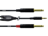 Cordial 1,5 M Rean Connector 3,5 Mm/ 2 X 6,3 Mm Klinke Y Kabel