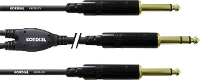 CORDIAL 1,5 M REAN JACKPLUG 6,3 MM/2X JACKPLUG 6,3 MM