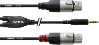 CORDIAL 1,8 M REAN JACKPLUG 3,5 MM/2X XLR F