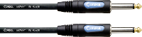 Cordial 10396 Jackplug Audio Aansluitkabel [1x Jackplug female 6,3 mm (mono)   1x Jackplug female 6,3 mm (mono)] 3 m Zwart PVC mantel
