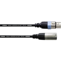 Cordial CCM 1 FM XLR Verbindingskabel [1x XLR bus   1x XLR stekker] 1.00 M Zwart