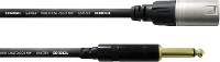 Cordial CCM 5 MP XLR Verbindingskabel [1x XLR stekker   1x Jackplug male 6,3 mm] 5.00 M Zwart