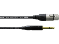 Cordial CFM 1,5 FV XLR Verbindingskabel [1x XLR bus   1x Jackplug male 6.3 Mm] 1.50 M Zwart