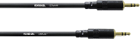 Cordial CFS 0,6 WW Jackplug Jack Verbindingskabel [1x Jackplug male 3,5 mm   1x Jackplug male 3,5 mm] 0.60 M Zwart Flexibel
