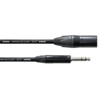 Cordial CPM2,5MV XLR Adapterkabel [1x XLR stekker   1x Jackplug male 6,3 mm] 2.50 M Zwart