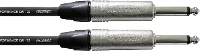 Cordial CXI 1,5 PP Jackplug Instrumenten Kabel [1x Jackplug male 6,3 mm   1x Jackplug male 6,3 mm] 1.50 M Zwart Flexibel