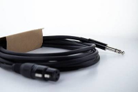 Cordial EM 3 FV XLR Verbindingskabel [1x XLR bus 3 polig   1x Jackplug male 6,3 mm (stereo)] 3 m Zwart