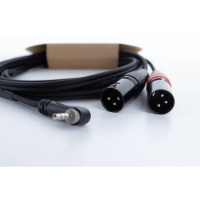 Cordial EY 3 WRMM XLR Y adapter [1x Jackplug male 3,5 mm   2x XLR stekker 3 polig] 3 m Zwart