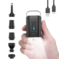 Cordless Luchtpomp Draagbare Elektrische Luchtpomp voor Inflatie en Deflatie met 5 Nozzles LED Licht voor het Opblazen v