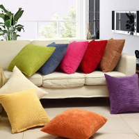 Corn Kernels Corduroy Sofa Decor Pillow Cases Zippered Cushion Cover