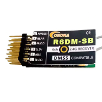 CORONA R6DM 2.4GHz 6CH DMSS Compatibele Ontvanger voor JR XG6 XG7 XG8 XG11 XG14 Radiozender