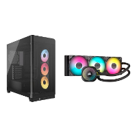 Corsair FRAME 4500X RS R ARGB + NAUTILUS 360 RS ARGB midi tower behuizing