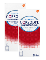 Corsodyl Mondspoeling   voor kortdurende toepassing bij tandvleesontsteking   duoverpakking