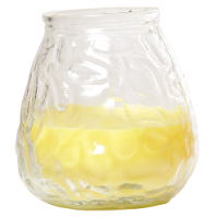 Citronella lowboy tafelkaars   10 cm   40 branduren   citrusgeur