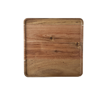 Cosy & Trendy Houten dienblad met opstaande rand   26 x 26 cm   vierkant