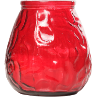 Cosy & Trendy lowboy tafelkaars   rood   40 Branduren   10 cm
