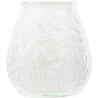 Cosy & Trendy lowboy tafelkaars   wit   40 Branduren   10 cm