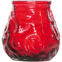 Cosy & Trendy mini lowboy tafelkaars   rood   17 Branduren   7 cm